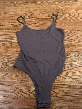 Dark Gray Tank Bodysuit